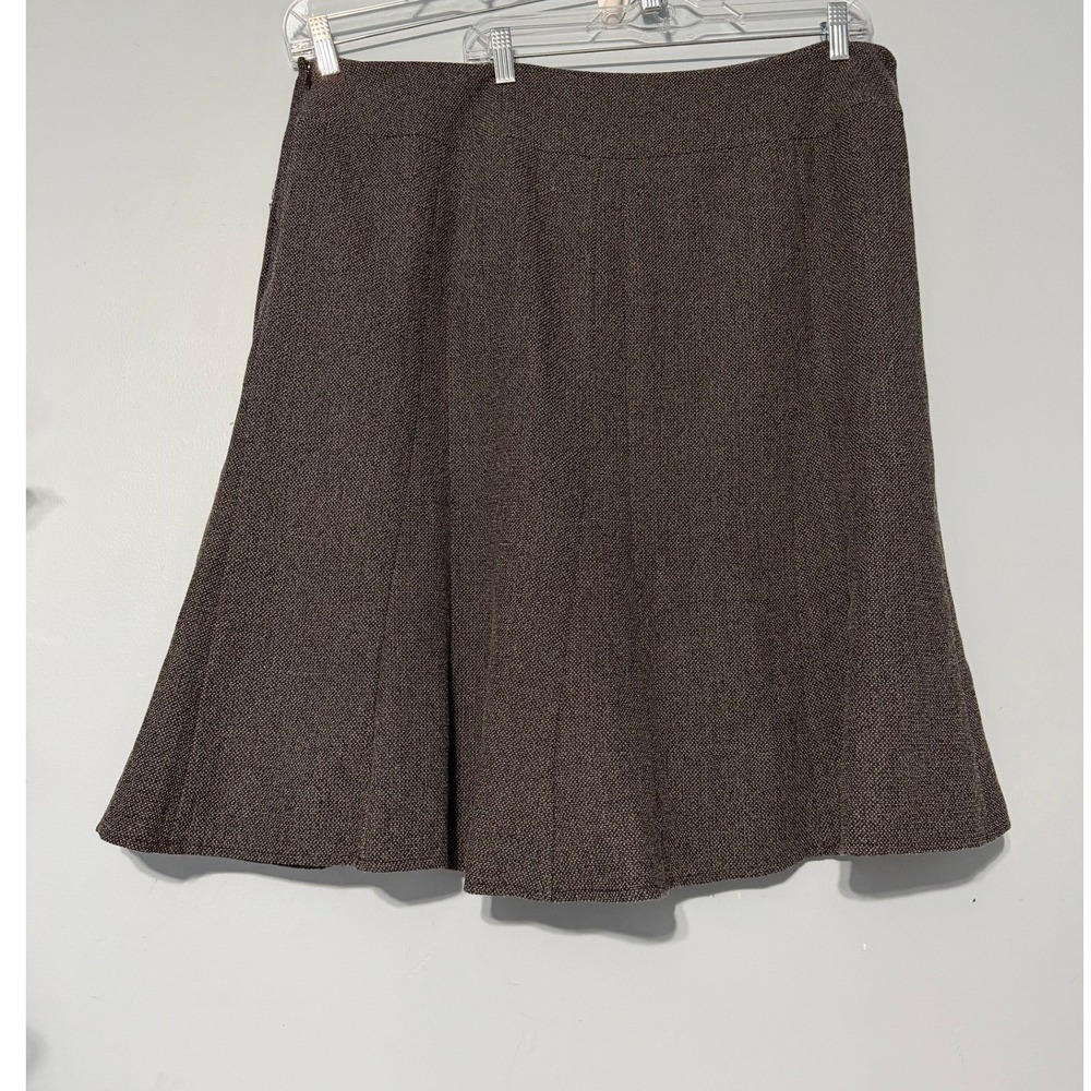 Dressbarn Brown Tweed A-Line Skirt Size 20W Lined Professional Business 2369